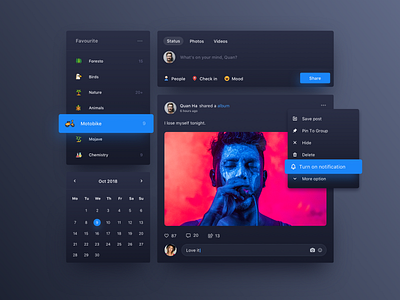 022/100 Daily UI : Intranet Dark Mode black clean clear daily 100 dark dashboard design dribbble elegant grey hello minimal simple sketch social ui ui ux uidesign website