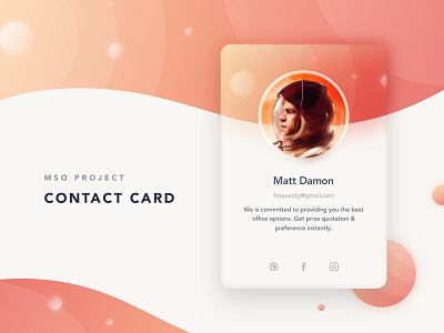 035/100 Daily UI: Contact Card