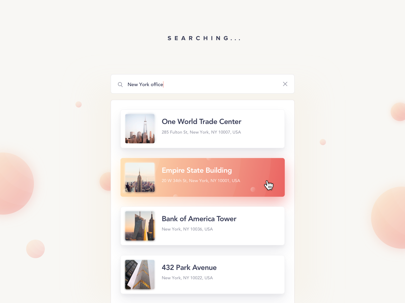 037/100 Daily UI : Searching by quan on Dribbble