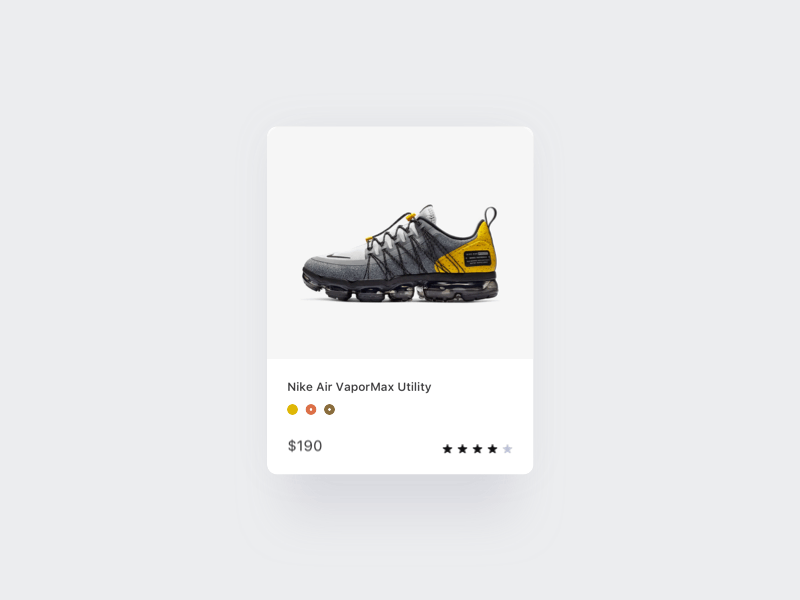 055/100 Daily UI : Select Card app card clean clear daily 100 elegant minimal product shop simple ui ux website