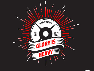 Glory is Heavy crossfit design graphic design gym illustration sports t shirt design