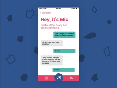 Daily UI #013: Direct Messaging. chat colorful dailyui direct messaging typography