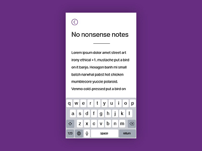 Daily UI #065: Notes widget. dailyui notes