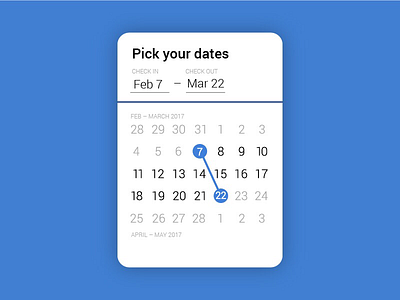 Daily UI #080: Date picker. dailyui date picker