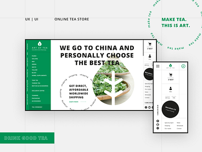 Concept website for tea shop branding concept concept design design ecommerce swiss ui web webdesign website