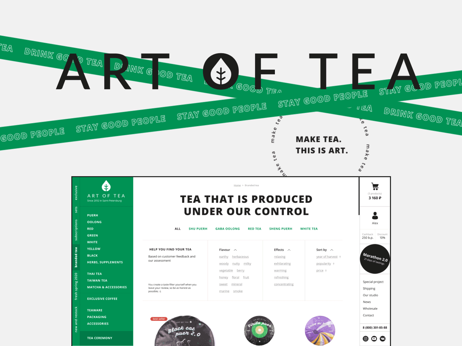 Concept website for tea shop chinese concept design ecommerce shop swiss tea ui web webdesign website