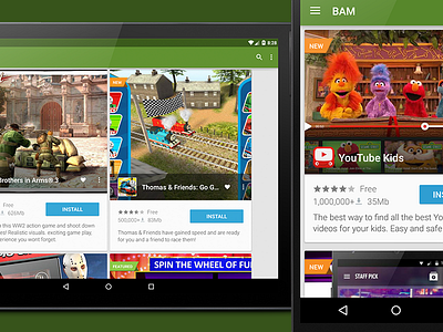 Img Bam Feed android apps material design nexus tablet ui ux