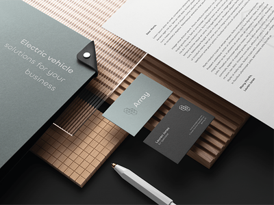 Array - Stationery and Poster Branding array billboard business cards design logo minimal poster print stationery