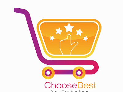 Best Shopping Store Logo best business cart creative design e store five star graphic design illustration logo mall logo rating sell shop shopper shopping shopping cart store vector