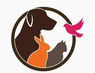 Pet Shop Logo best birds business cat circle design dog free graphic design illustration logo pet petshop logo rabbit shape