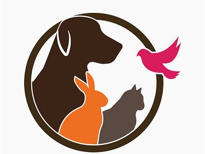 Pet Shop Logo best birds business cat circle design dog free graphic design illustration logo pet petshop logo rabbit shape