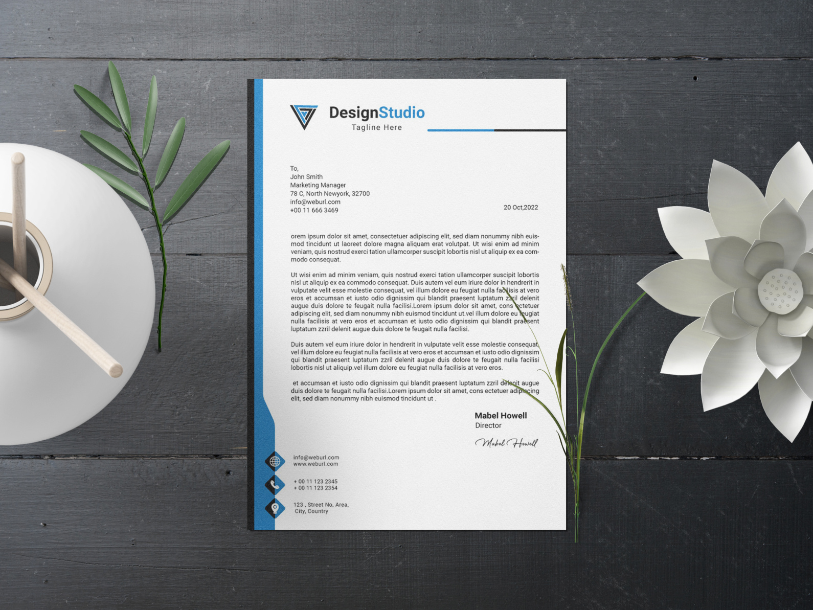 Letterhead Design by Ruby ali on Dribbble