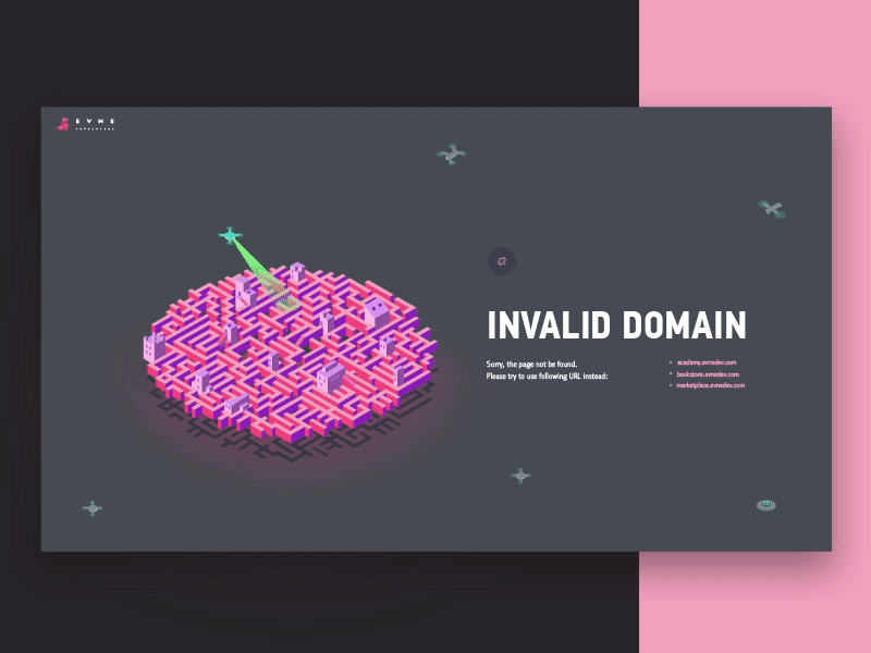 Invalid domain animation drone first shot invalid domain maze wrong