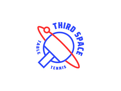 Third Space logo logotype mark paddle pingpong racquet rocket sport table tennis team