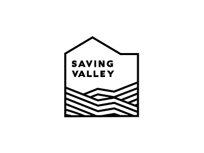 Saving Valley brand home insurance logo logotype mark safety saving valley