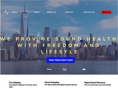 Landing Page app design ui ux website design