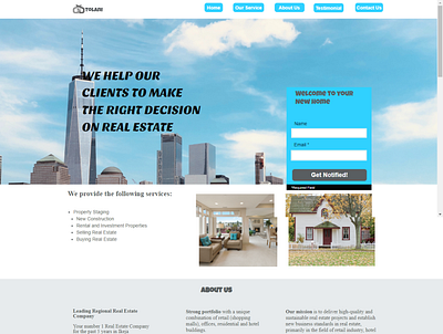 Landing Page appdesign landing page ui ux website design