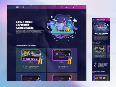 beIN CONNECT | Kids' Room children design homepage illustraion kids mobile movie page project shot ui ux web website