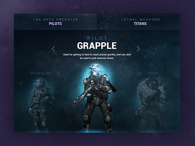 Titanfall 2 [Redesign] character design desktop game landing playstation redesign shot titanfall ui website