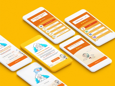 NN Group app design illustration insurance ios mobile shot step test ui