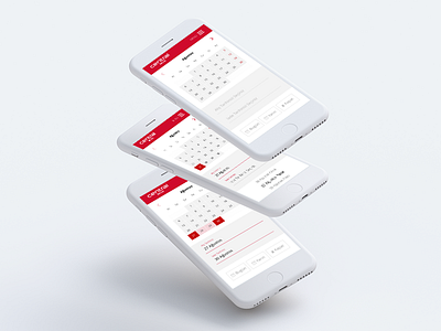 Car Rental | Calendar calendar car design ios mobile rental reservation ui ux