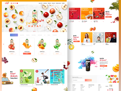 Juice Website | Homepage design fruit homepage juice page project shot ui ux web website