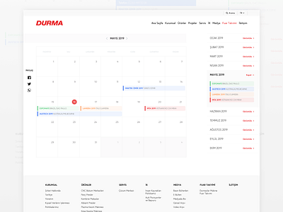 Calendar calendar design desktop event manage page product design project schedule shot ui ux web webdesign website week