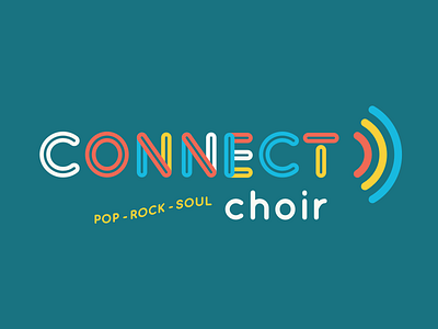 Connect Choir branding design identity logo