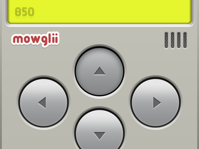 D-pad buttons for iPhone app buttons iphone mowglii ui worm