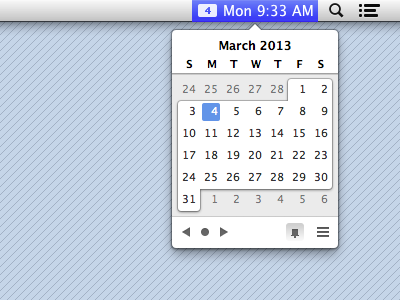 Itsycal 0.3.0 calendar mac osx