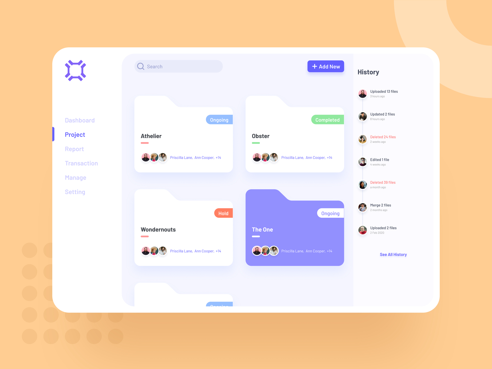 Dashboard Project Management by Ideaforest on Dribbble