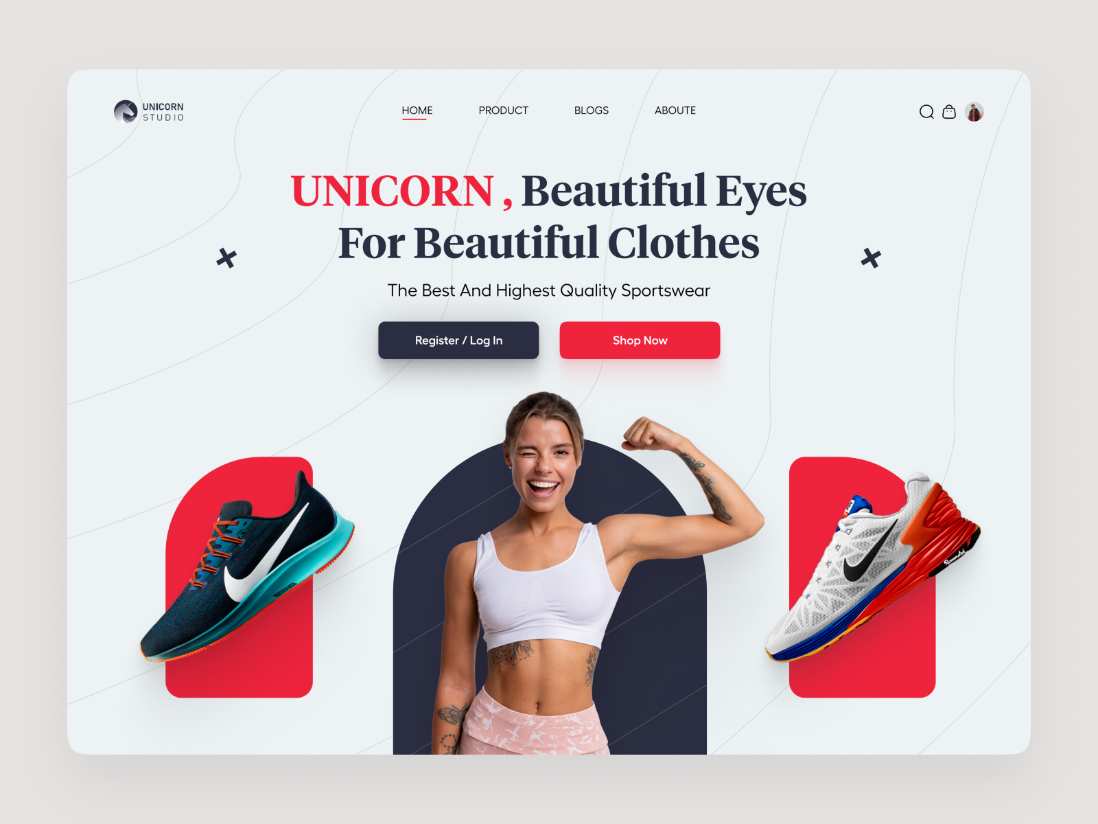 Sportswear Store site by Ashkan Paydar on Dribbble