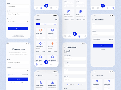 Invoice Maker App by Bahar on Dribbble