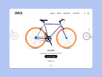 003 Daily UI. Landing Page | Bike Shop design graphic design ui