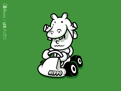 HIPPO card illustration logo ui ux