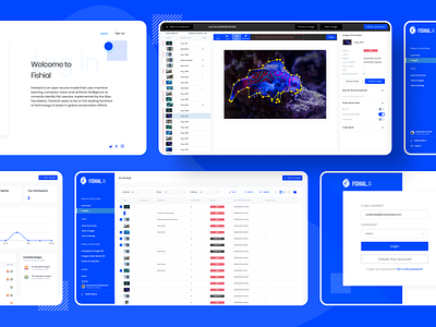 AI Fish recognition platform ai artificial intelligence dashboard dashboard ui design fish fishes fishing recognition ui ux