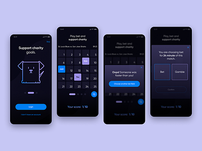 Bingo! app bet betting betting app bingo dark design gamble mobile ui ux