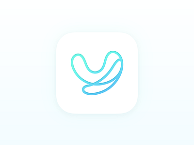 Tech app icon concept app clean minimal tech icon