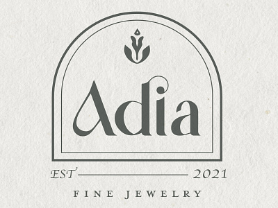 Logo for Adia Fine Jewelry Boutique branding design graphic design logo typography