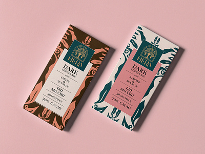 Branding and package design for Hera CBD Chocolates