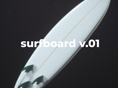 Surfboard v.01 - 3D Product Visualization