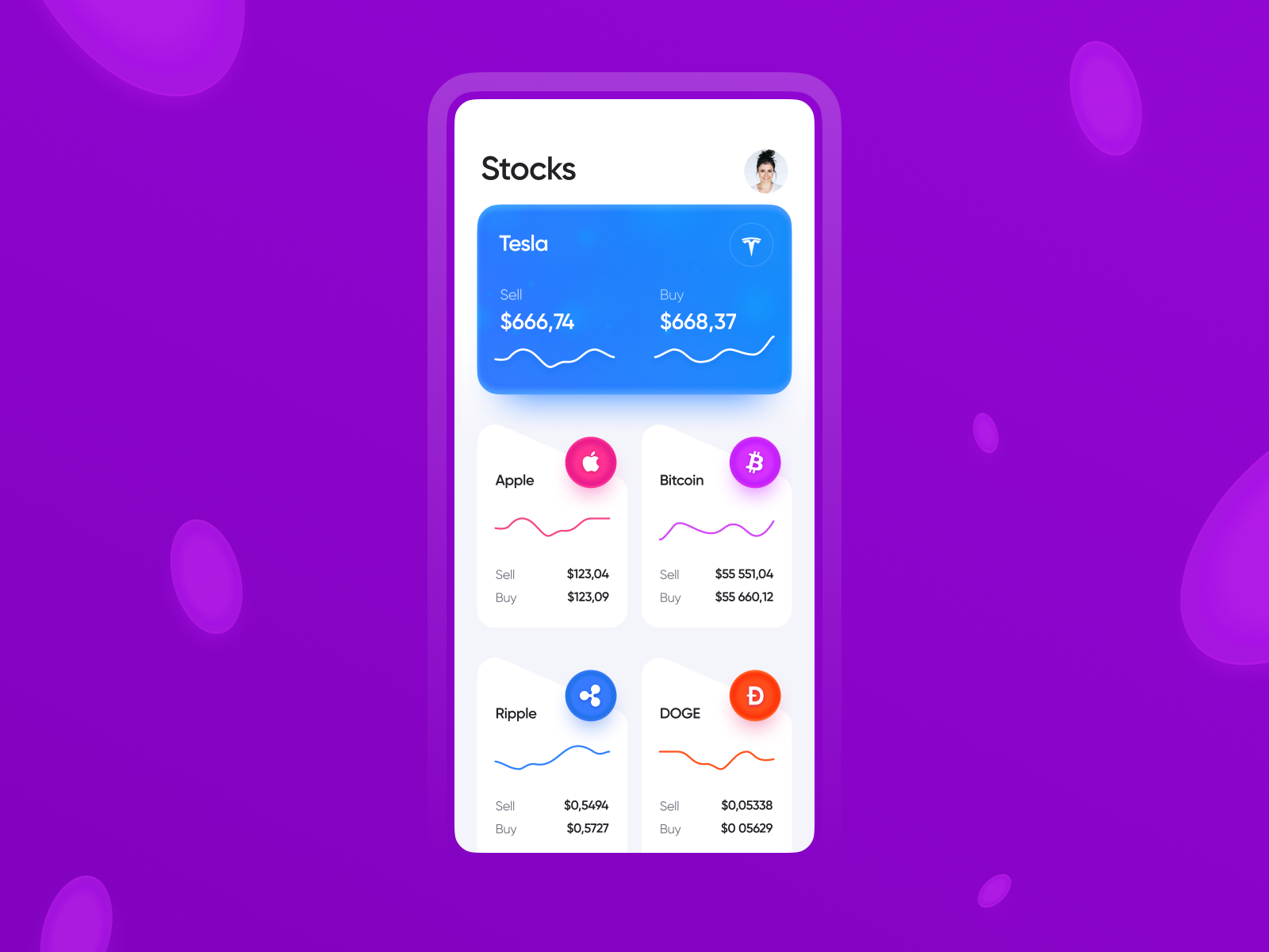 Coin Market App - Design Concept by Vlad Maletskyi on Dribbble