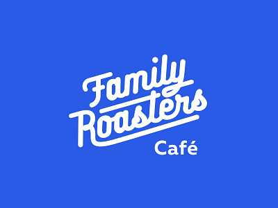 Family Roasters Logo branding coffee design lettering logo logotype vector