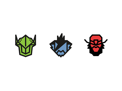 Overwatch Icons 1 cowboy genji hanzo icon mccree ninja overwatch samurai video game