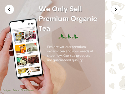 Yourganic Tea - Shop Now branding graphic design marketplace ui