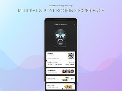08. BookMyShow App app booking interaction ios material design movie prototype redesign seats selection showtime ui