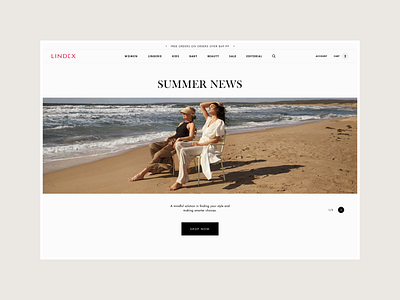 Lindex - Homepage Concept