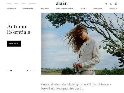 Aiayu - Homepage Concept by Aurelija Naujokė on Dribbble