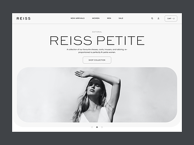 Reiss - Homepage Concept apparel clean contrast design e-commerce editorial fashion homepage luxury new product shopify ui ux web