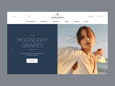 Georg Jensen - Homepage Concept